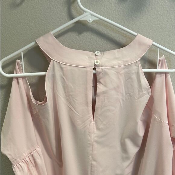 Jewels by Jen Light Pink Tunic Cold Shoulder Blouse, Women’s Size Large - Picture 6 of 6